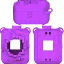 2 x Silicone Case for Bitzee Magicals Interactive Toy Digital Pet, Protective Skin Cover for Bitzee Magicals Virtual Electronic Digital Pet Accessories (Purple)