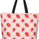 Tote Bag For Womens, Large Casual Shoulder Sling Bags Reusable Grocery Handbag For Travel Shopping Gym (One Size, Chickens Rooster)