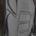 Coverado Car Seat Covers Full Set, Seat Covers for Cars, Front Seat Covers and Back Seat Cover Waterproof Leather Automotive Seat Cover, Universal Car Interior Protectors Cushion for Most Cars Black (FullSet, Black)