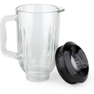 Anbige Replacement Parts 5-Cup Glass Jar with Lid,Compatible with Black&Decker Blender BL1110BG / BL1210RG/ BL1820SGM/ BL2020/ BL2010BG