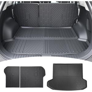 Cargo Liners for 2023-2026 Kia Sportage with Subwoofer, Trunk Mat with Seat Back Cover Accessories All Weather Rear Cargo Mat Backrest Protector(Only for SX X-Pro Models)