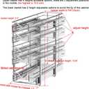 DINDON Pull Out Cabinet Organizer (7-1/2" W x 21-1/2"D), Cabinet Pull Out Shelves, 2 Tier Pull Out Drawers for Kitchen Cabinets, Wire Basket Slide Out Shelf for Cabinet Organization
