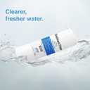 Sediment Water Filtration System with Clear 2.5X 10" Housing 3/4 "Ports, Removes Dirt, Sand, Silt and Rust