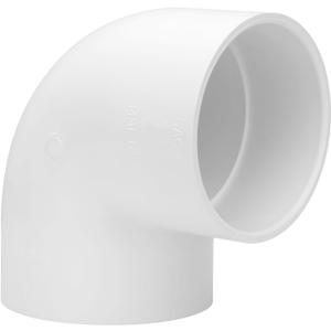 4 Inch 90 Degree Elbow 2 Way Right Angle PVC Pipe Fitting, Furniture Build Grade SCH40 (Socket x Socket) 4" PVC Fitting Connectors for DIY Shelf Garden Support Structure