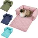 Pet Sofa Bed for Dogs and Cats, Non-Slip Mat, Comfortable Pet Cushion for Small & Medium Dogs, Furniture Protector for Sofa, Cat/Dog Couch Cover Mat (Blue)