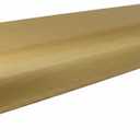Case Pack Matte Brass 96" Oval Wardrobe Closet Tubing Aluminum Rods - 1.5mm Thickness