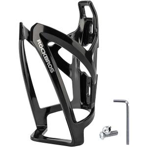 Universal Bikes Cup Holder Cages, Biking Bicycle Water Bottle Cage Holder with Screws & Tool, for Road/Mountain Bikes (Black)