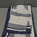 Urban Villa Kitchen Towels 100% Cotton Pack of 6, Highly Absorbent Quick Drying Super Soft Premium Dish Towels for Kitchen with Hanging Loop Hand & Tea Towels - 20x30 Inch, (Blue & White, Striped)