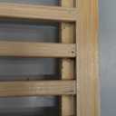 QUEENKAY Dish Drying Rack Collapsible 2-Tier Bamboo Dish Rack for Kitchen Counter Wooden Dish Drainer with Foldable Space-Saving Design for Dishes, Plates, and Cups