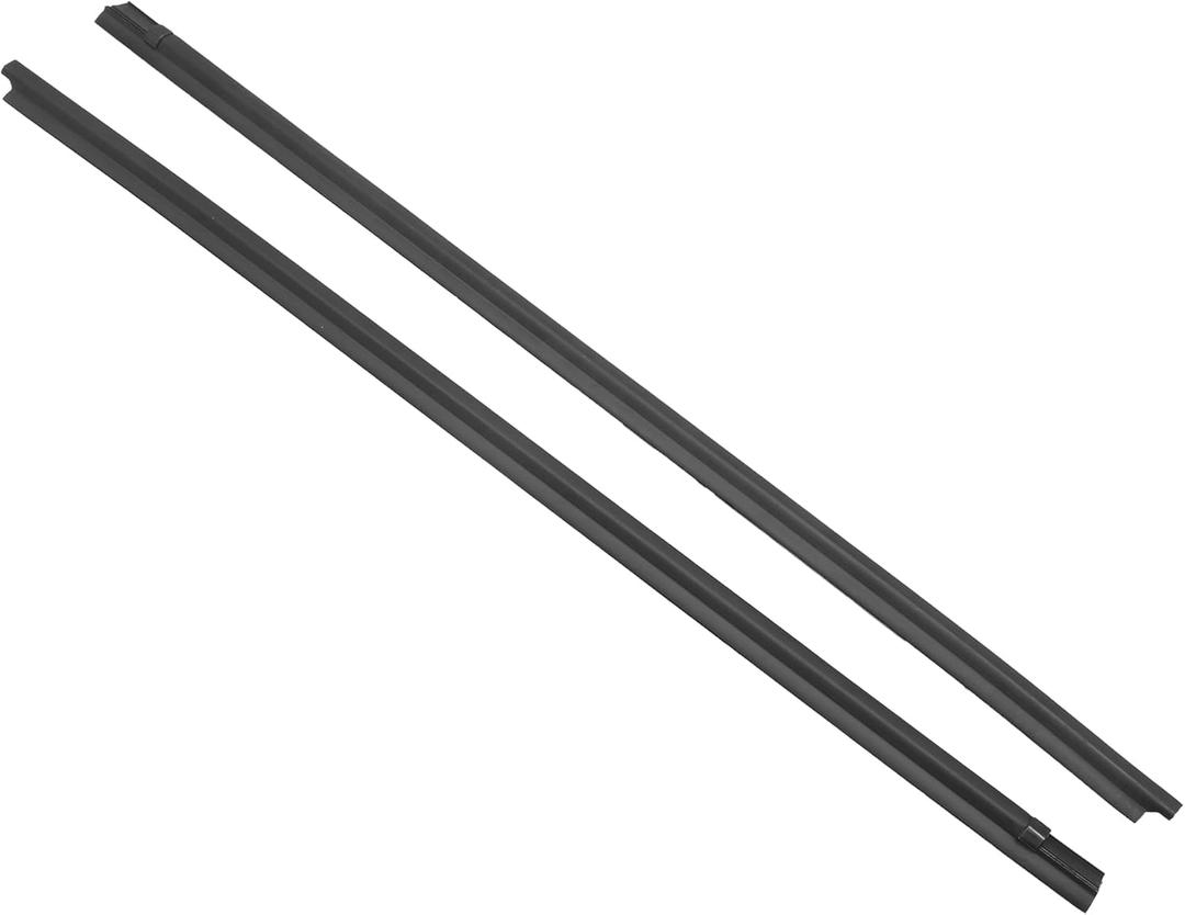 Motoforti Weatherstrip Window Seal, Window Trim Seal Belt, for Toyota Hilux Vigo 2005-2014, PVC, Front Left & Right, No.681620K020/681610K020, Black, 2pcs