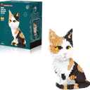 Cat 3D Micro Puzzle Building Block Sets,1300 PCS Animals Toys Compatible with Mini Lego Sets for Boys 8-14,STEM Birthday Gift for Adults Women Girls Boys Age 8-12(Challenging)