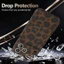 MYY Cute Phone Case for iPhone 17 Pro Max Case, [with 2X Screen Protector] Tortoise Shell Pattern Leopard Full Camera Protective Slim Shockproof Cool Trendy Aesthetic - Matte Leopard