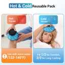 Comfytemp Ankle Ice Pack Wrap, Refillable Wearable Ice Bags for Injuries Reusable, 1H Long Lasting, Hot & Cold Therapy for Swelling, Sprained Ankles, Post Surgery for Men Women - 1Pcs