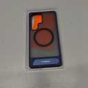 TORRAS Strong Magnetic & Seamless Stand for Samsung Galaxy S25 Ultra Case, Fit for MagSafe, Mil-Grade Drop Protection, Kickstand for Samsung Galaxy S25 Ultra Case, Translucent Back/Blue Edge