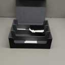 LFBOX Black Gift Box with Magnetic Lids 13.8x8.3x4.4 in, Large Bridesmaid Groomsman Proposal Boxes, Rectangle Storage Box 5 Pack