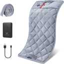 Vofuoti Portable Heating Pad, Cordless Weighted Heating Pads with 10000mAh Battery and 3 Heat Settings, Electric Heated Pad for for Back, Abdomen, Neck & Shoulder, 12" x 24"