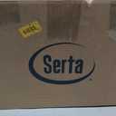 Serta Down Fiber Comforter Twin Size-Lightweight Duvet Insert, Luxury Fluffy Bed Comforter 100% Cotton 300 Thread Count Shell, Down Feather Fiber 500 Fill Power with Corner Taps, White 68x90inch