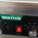 WantJoin Electric Sauce Warmer Dispenser Countertop Stainless Steel Sauce Heat Preservation Machine 320W Hot Fudge Nacho Cheese Ketchup Chocolate Warmer for Commercial with 650ml Squeeze Bottle x2