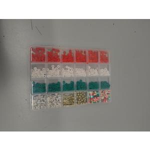 Clay Beads Kit, Clay Beads Bracelet Making Kit 24 Grids for Jewelry Making