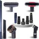Replacement Vacuum Attachments & Brushes plus Universal Adapter Kit Compatible with Shop Vacs 21/4'' 17/8'' 13/8'' 11/4 Inch Flexible Vacuum Crevice Attachment Tool for Shop Vac Accessories