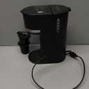 Horavie Mini Single Serve Coffee Maker for K Cup and Ground Coffee, Fast Brew One Cup Coffee Machine with Descaling Reminder and Water Window, 6 to 12 oz. Brew Sizes, Black (9.45 Inches)