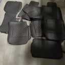 Elantrip Car Seat Cover Full Set Leather Car Seat Protector Universal fit for Most Cars SUVs and Trucks Water Proof Front and Rear Seat Protector Black