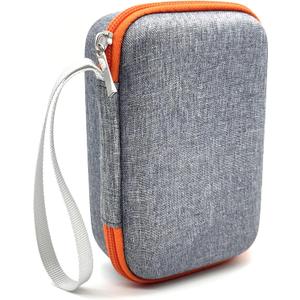 Hard Case Compatible with Yoto Mini 2024 Edition Kids Audio Music Player Children Speaker Plays Audiobook Cards Radio and Card Case Hold up to Yoto 36 Cards, Grey Case + Zipper