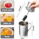 Stainless Steel Basting Pot with Basting Brush, BBQ Sauce Brush Pot Set with Handle Portable Sauce Brush for Cooking, Bbq Grill Accessories