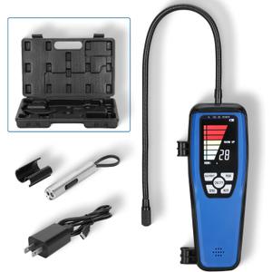 Freon Leak Detector, LD-200 Refrigerant Leak Detector with Rechargeable Battery, Sensitive AC Leak Detector HVAC for R12 R22 R134a R1234 R1234yf R600a R410a CFCs HCFCs HFCs HFOs HCs