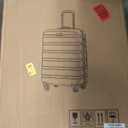 Coolife Luggage 3 Piece Set Suitcase Spinner Hardshell Lightweight TSA Lock (20in24in28in, Apricot Black)