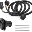 7-Foot 7-Pin Trailer Wiring Harness Kit, Compatible with 1997-2021 Ford F150,F250,F350,F450,F550, GMC, Chevy, Ram, Nissan, Toyota, Truck Bed Extension for 5th Wheel & Gooseneck Trailers
Amazon's Choice