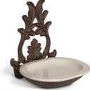 Grazia Cream Ceramic Spoon Rest With Metal Holder