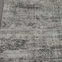 2x3 Washable Rugs for Kitchen, Floor, Entryway, Powder Room Small Area Rug Non-Slip Vintage Low Pile Throw Door Mat Grey