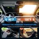 TATMAKLOONG Windshield Sun Shade for Toyota RAV4 2019-2026 Folding Design | Custom Fit, Car Front Window Sunshade, Sunshield Sun Visor Protector, Blocks UV Rays & Heat, Car Accessories 