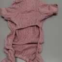 Dog Sweater Turtleneck Knitted Pet Clothes Solid Color Puppy Sweater Warm Dog Sweaters for Small Dogs(Pink&S)