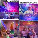 Disco Ball,Party DJ Disco Light Strobe Stage Dance Light Glow Party Sound Activated with Remote Control Rave Ocean Star Projector for Club KTV Christmas Halloween Dancing Parties Holiday Dcor