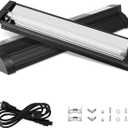 T5 UVB Light for Reptiles, 10.0 8W HO UVA UVB Reptile Light Fixture, 12 Inch Lamp Tube for Bearded Dragon, Tortoise, Lizards, Reptiles and Amphibians