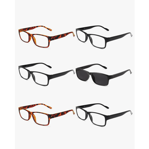 Gaoye Professional Reading Glasses for All Day - Computer Readers with Blue Light Protection - Value Pack