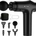 Massage Gun, 30 Speeds, 6 Heads, Quiet Deep Tissue Muscle Massager