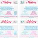 Mahjong Line Finder, 4 Pack Bright Mahjong Rules Helper Reader Beginner-Friendly Mahjong Accessories (White)