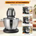 8.4QT Commercial Stand Mixer 800W with Aluminum Die Casting Meets the Standard of NSF/ANSI 8-2023, Mixers Kitchen Electric Stand Mixer with Stainless Steel 8L Bowl, Dough Hook, Whisk and Beater, Black