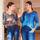 Zeagoo Long Sleeve Shirts for Women Fall V Neck Tops Casual Dressy Blouse Boho Tunic Business Work Clothes School Outfit (XXL)