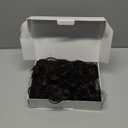 Guree Hair Mens Curly Wig + Glasses + Gold Chain + Peace Sign Necklace +Mustache + Wig Cap Long Curly Black Wigs for 70s Disco Party Cosplay Costume Halloween Use (6pcs Set）