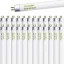 Konideke F54T5/841/HO 54W T5 HO Fluorescent Tube Light, 46 Inches T5 54 Watt Fluorecent Bulb, F54T5/841/CW, 4100K Cool White, 80 CRI, G5 Base 4300 Lumens 25 Pack