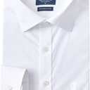 Year In Year Out Wrinkle Free Dress Shirt for Men Regular Fit Long Sleeve Wrinkle Resistant Shirt(White 175, XL)