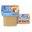 Gerber Stage 2 Baby Food, Apple Strawberry Banana Puree Tubs, No Added Colors or Flavors, Baby Puree, 16-Pack