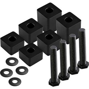 Seat Spacers Lift Recline Kit for F150 2015+ & F-250/F350/F450 Super Duty 2017+, Adjustable 3/4 to 2.7 Front Driver/Passenger Seat Lift Blocks