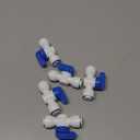 Water Purifier Stop Valve, 3/8" Push-to-Connect Fitting for Water Purifier PE Tube, Push-to-Connect Pipe Fitting, Compatible with RO Water Filtration, Pre-Purifier, Refrigerator Plastic Adapter (5PCS)