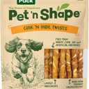 Pet 'n Shape Chik 'n Hide Twists Chicken Wrapped Rawhide Natural Dog Treats, Small, 16 oz (EXP 05/26/27)