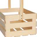 3 Pieces Wooden Baby Shower Crates ,Natural Pine wood Baby Gift Crates,Storage Crates For Organizer.(3)